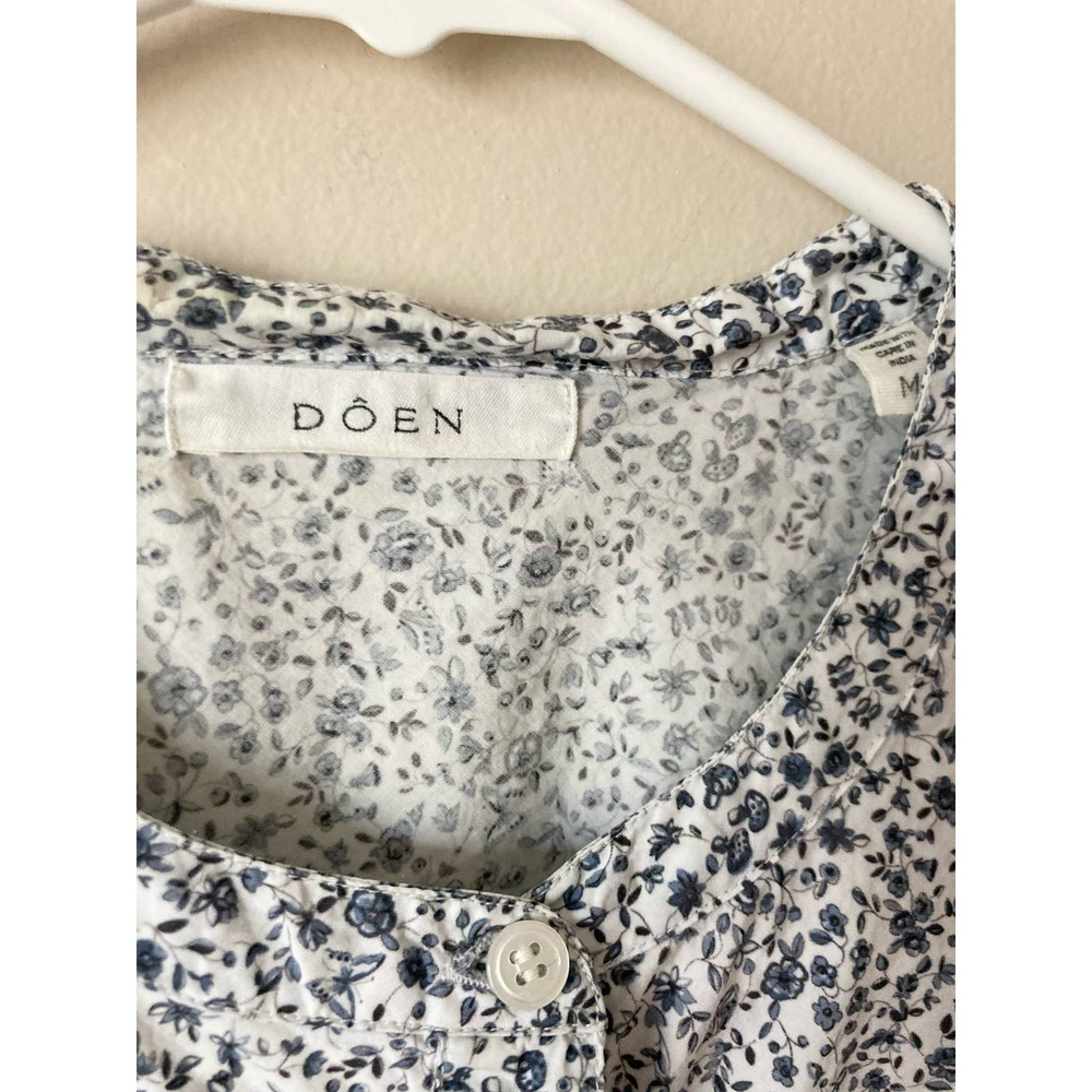 Doen Berkley Top in Navy Champignon Floral Size M - Picture 7 of 11